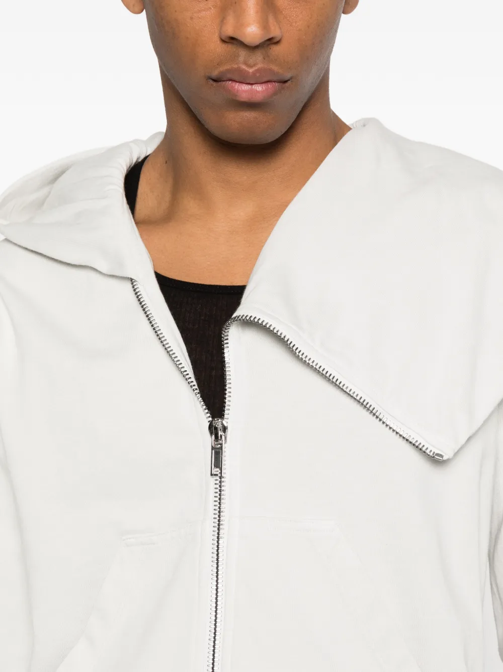 Rick Owens DRKSHDW Hoodie met lange mouwen Wit