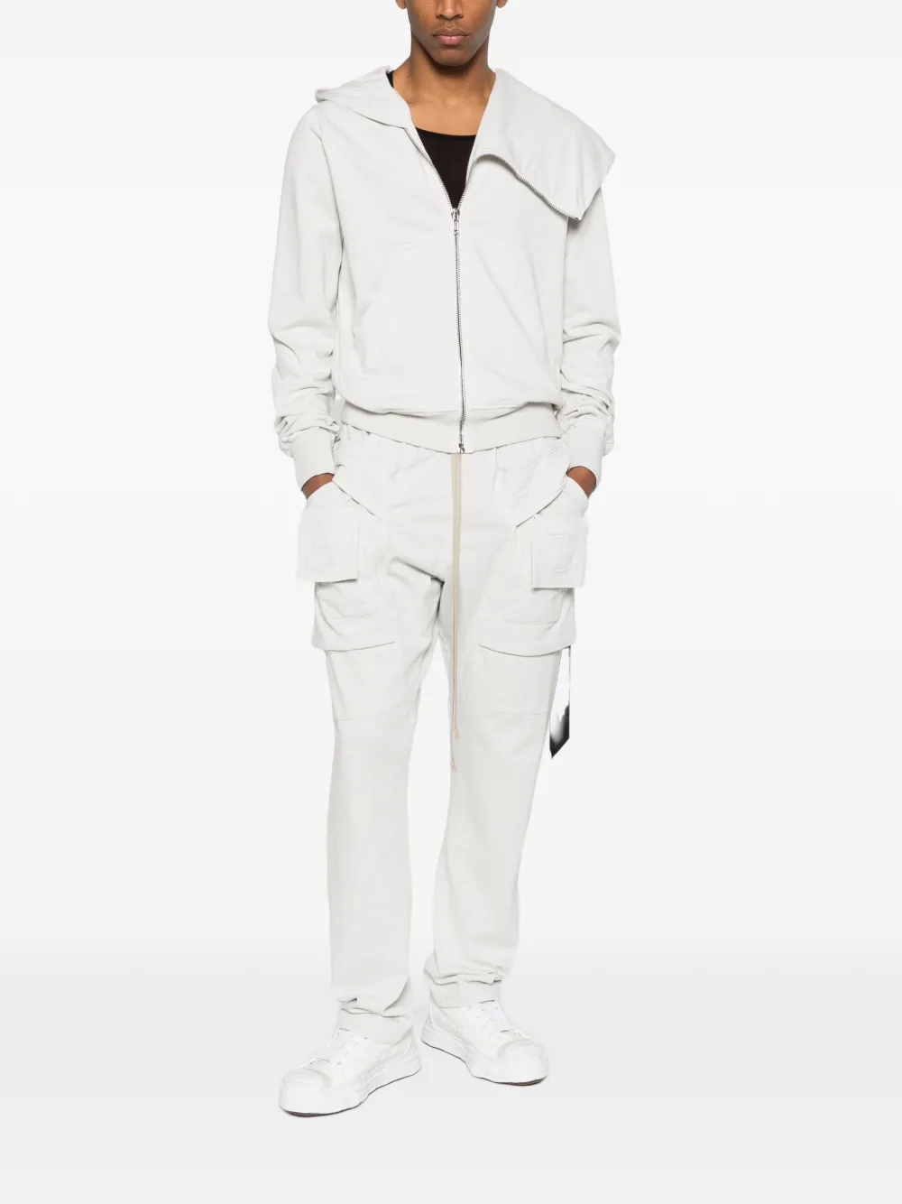 Rick Owens DRKSHDW Broek met trekkoord Wit
