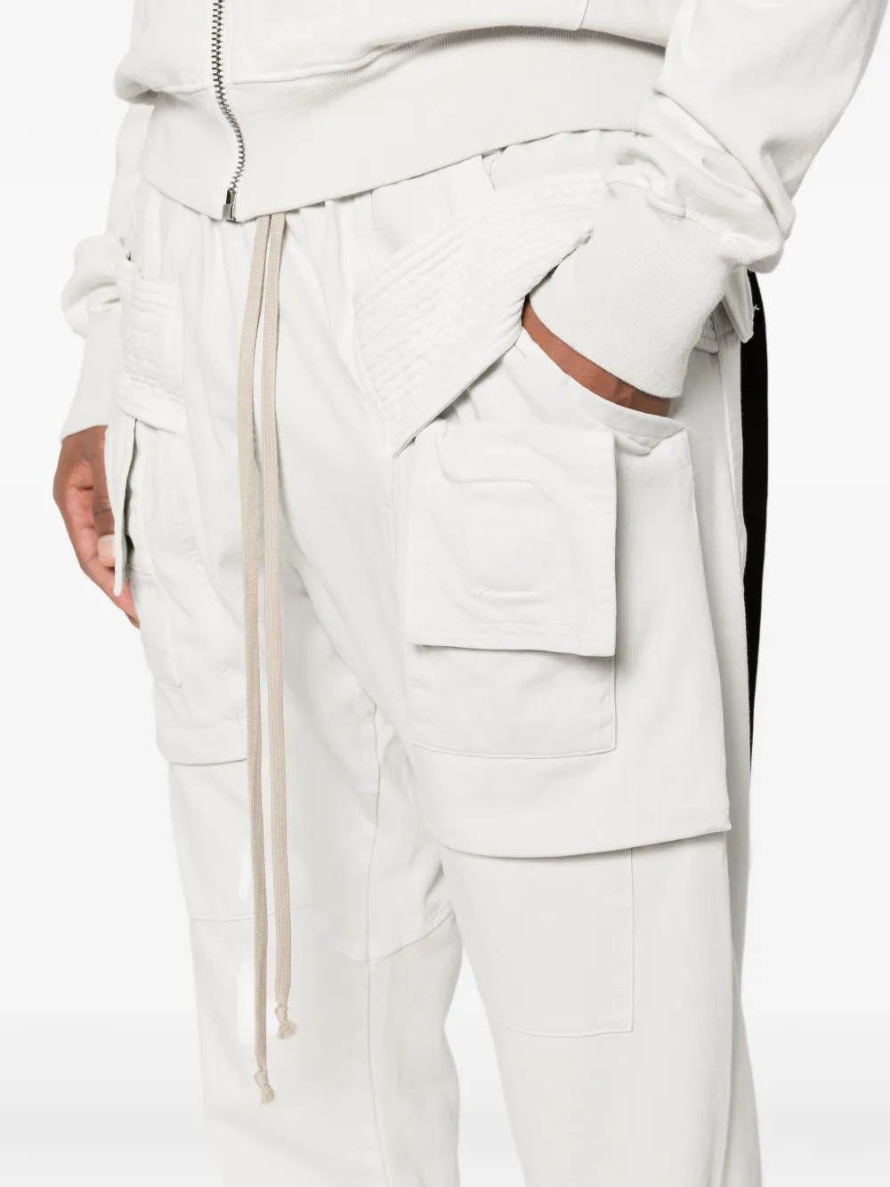 Rick Owens DRKSHDW Broek met trekkoord Wit