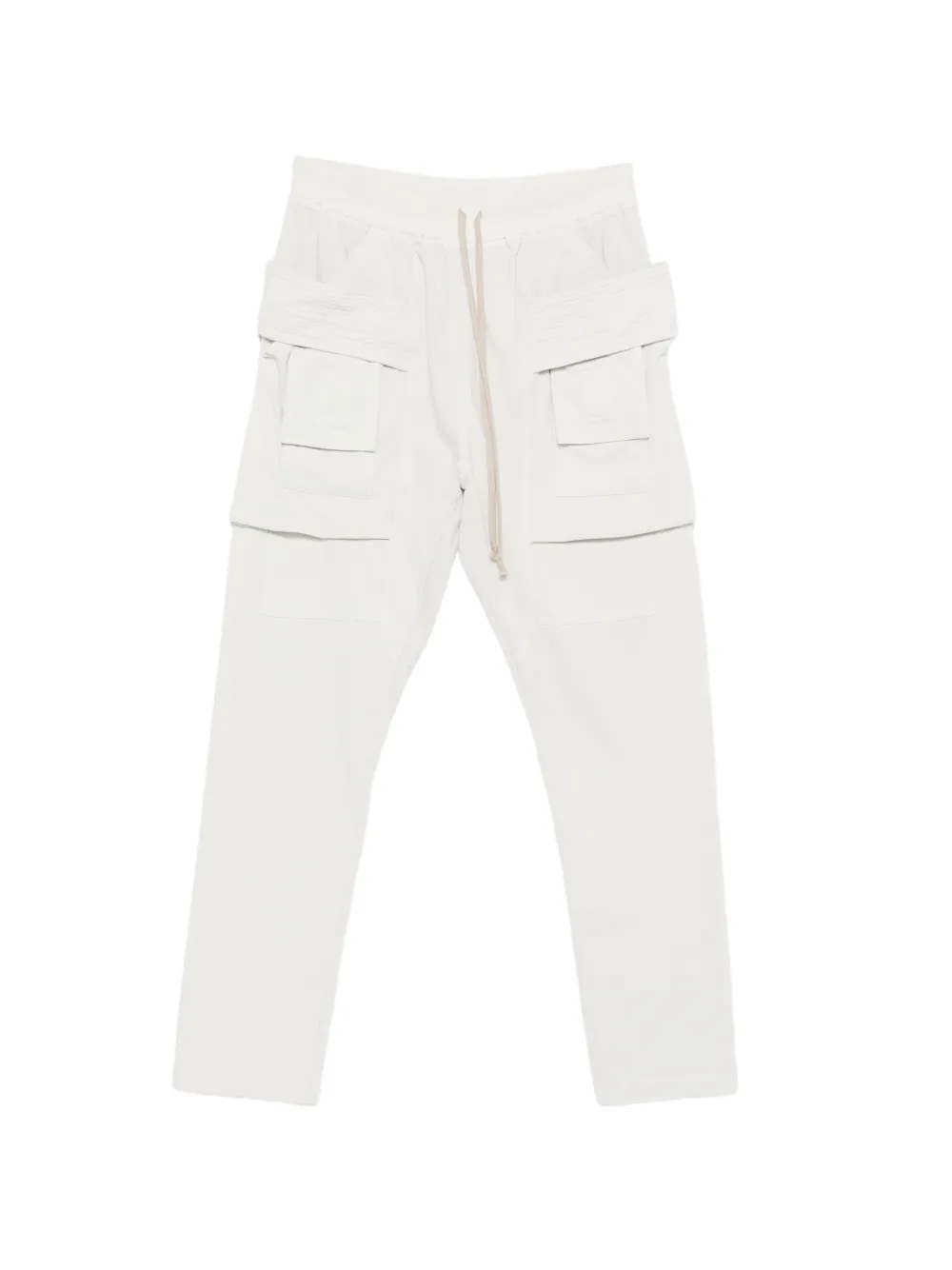 Rick Owens DRKSHDW drawstring cotton trousers - Bianco