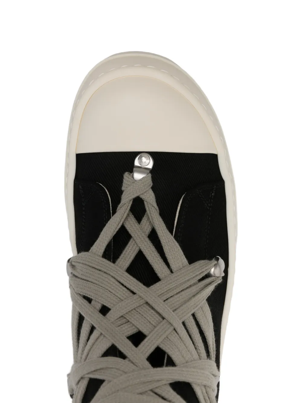 Rick Owens DRKSHDW eyelet lace-up sneakers Zwart