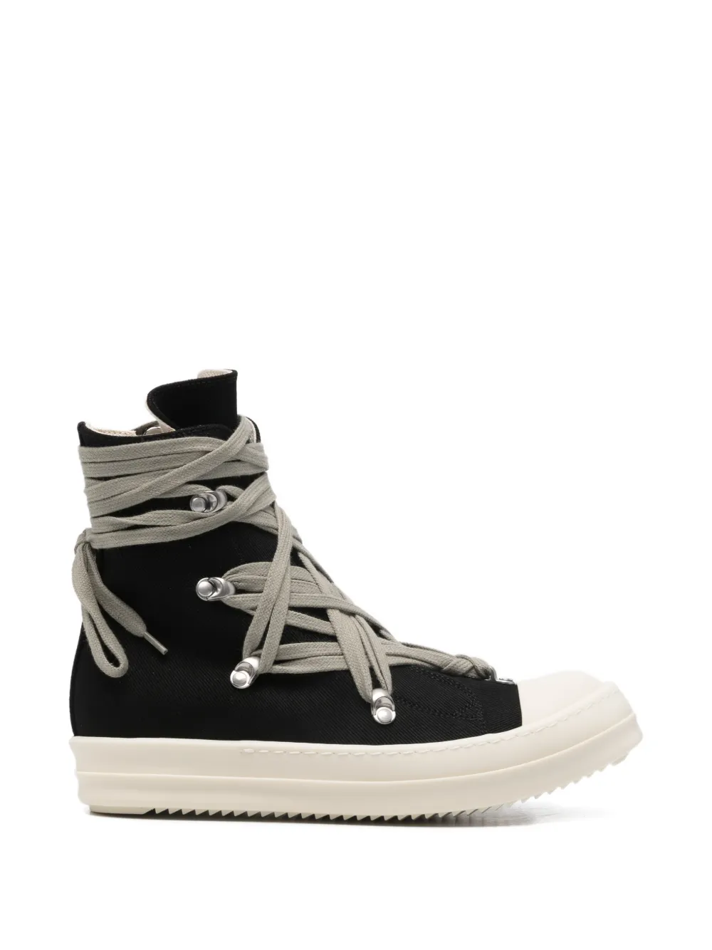 Rick Owens DRKSHDW eyelet lace-up sneakers Zwart