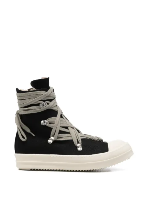 Rick Owens DRKSHDW tenis con agujetas y ojales