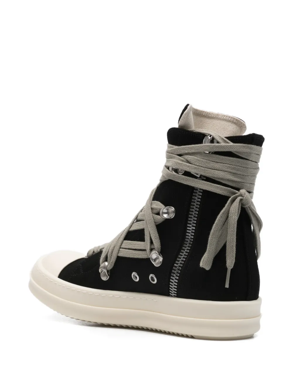 Rick Owens DRKSHDW eyelet lace-up sneakers Zwart