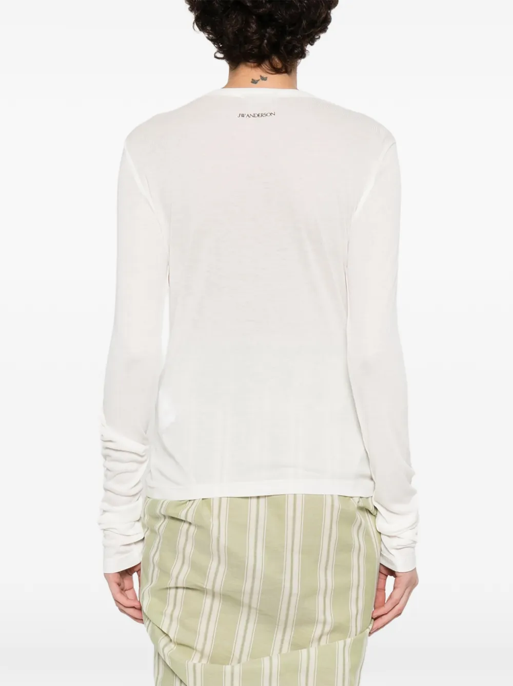 JW Anderson Top met ronde hals Wit