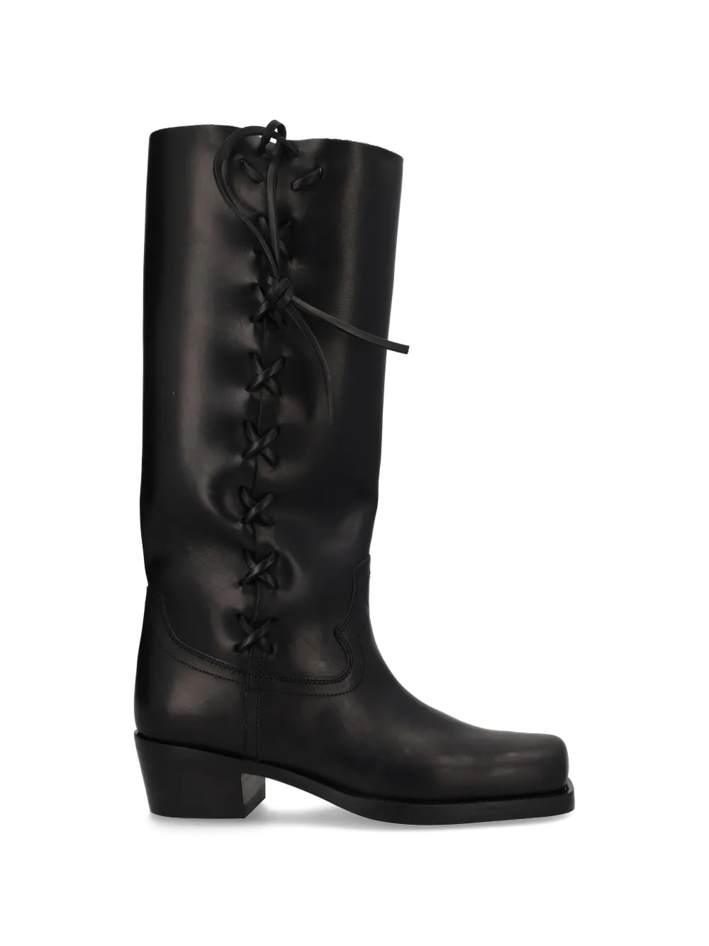Paris Texas Roxanne leather knee-high boots Zwart