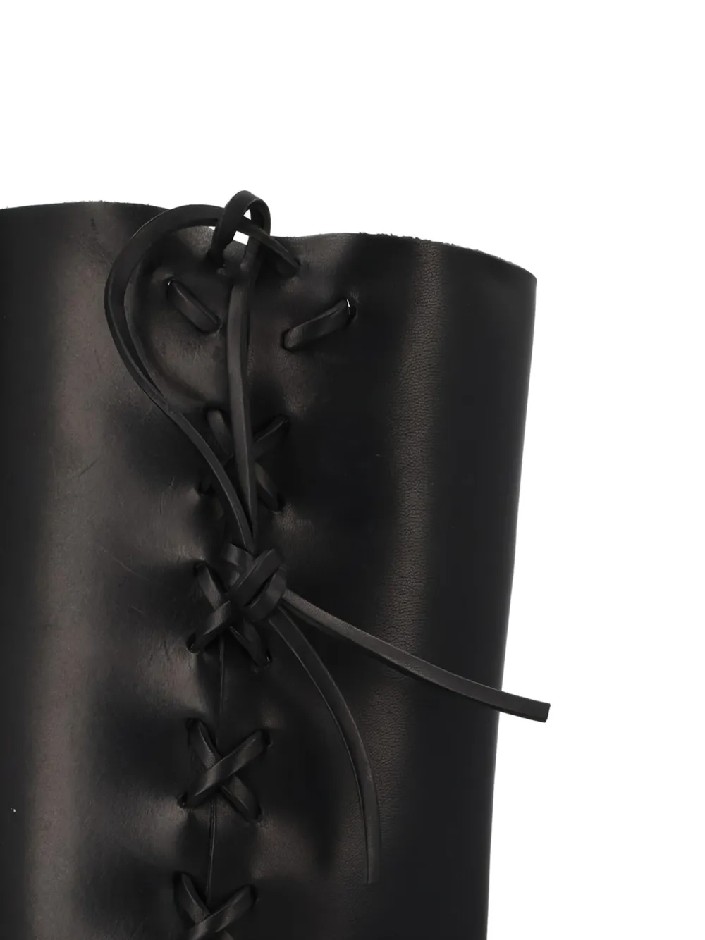Paris Texas Roxanne leather knee-high boots Zwart