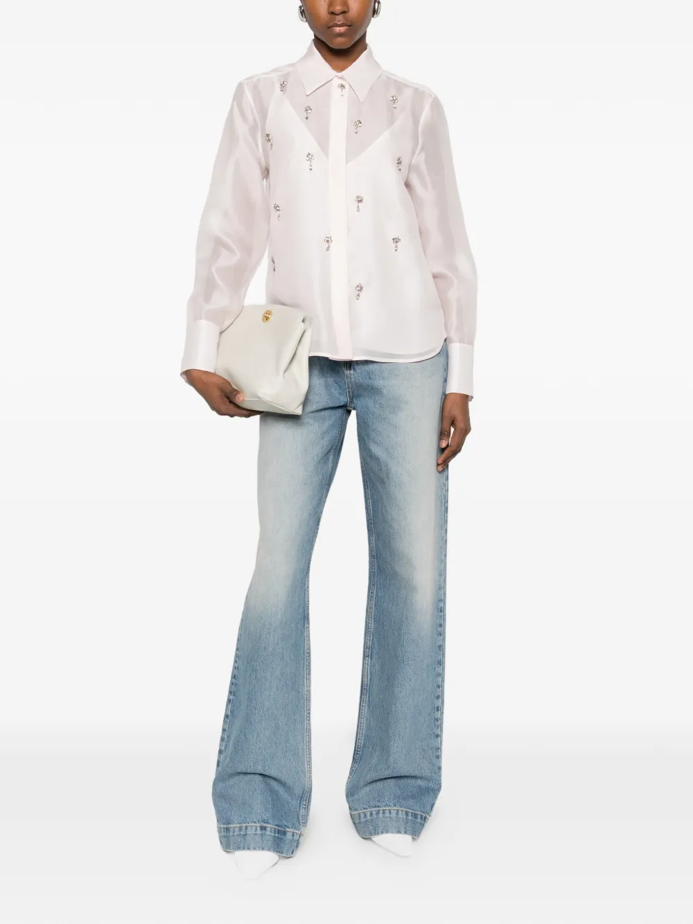  Max Mara Embellished Shirt - Pink 