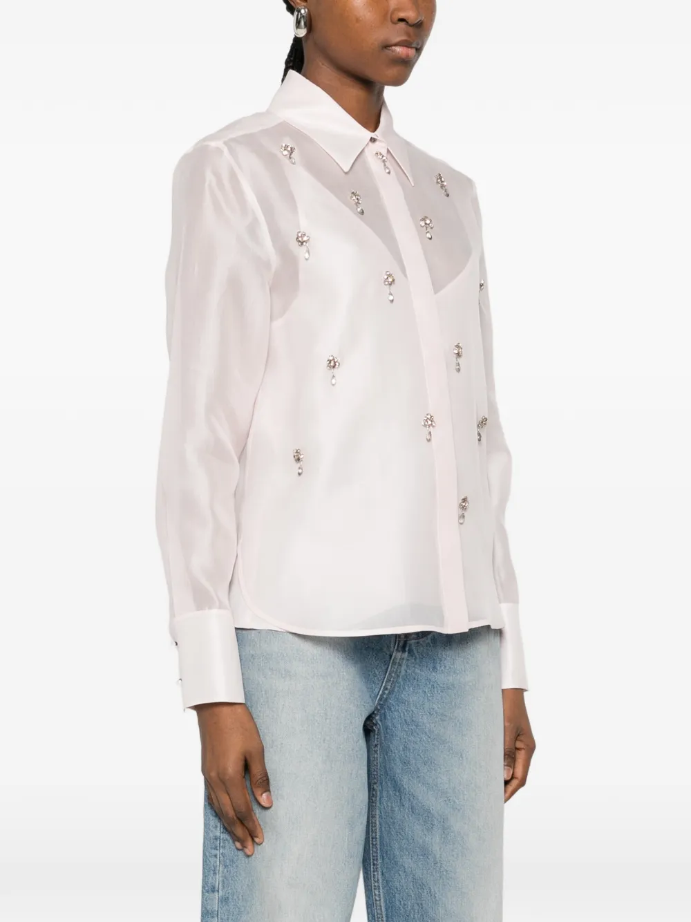  Max Mara Embellished Shirt - Pink 