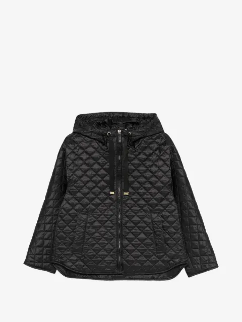 Max Mara quilted hooded jacket