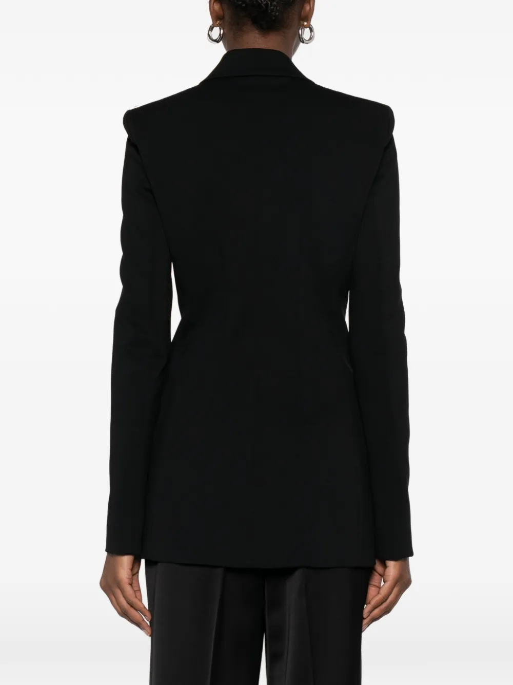 Sportmax Jack met dubbele rij knopen Zwart