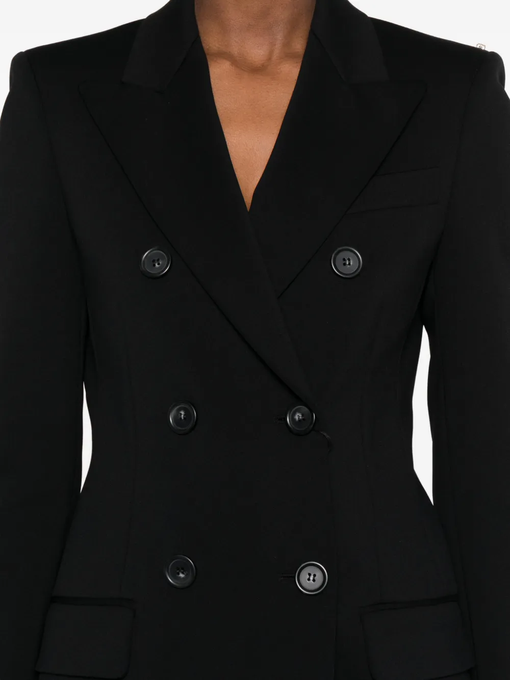 Sportmax Jack met dubbele rij knopen Zwart