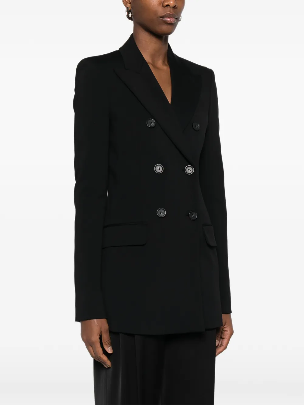 Sportmax Jack met dubbele rij knopen Zwart