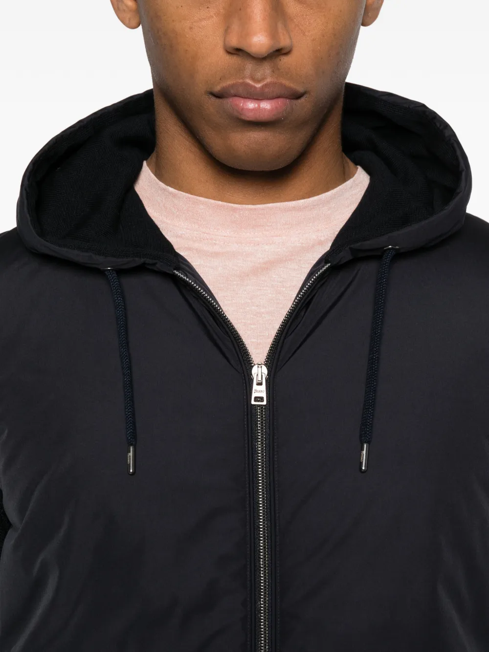 Herno Jack met capuchon en rits Zwart
