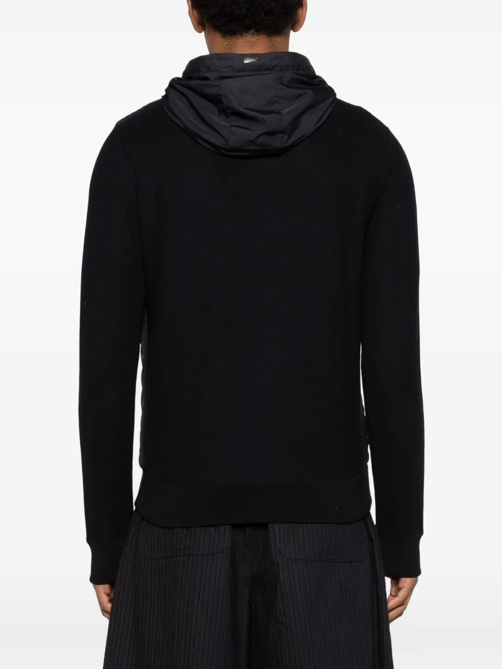 Herno Jack met capuchon en rits Zwart