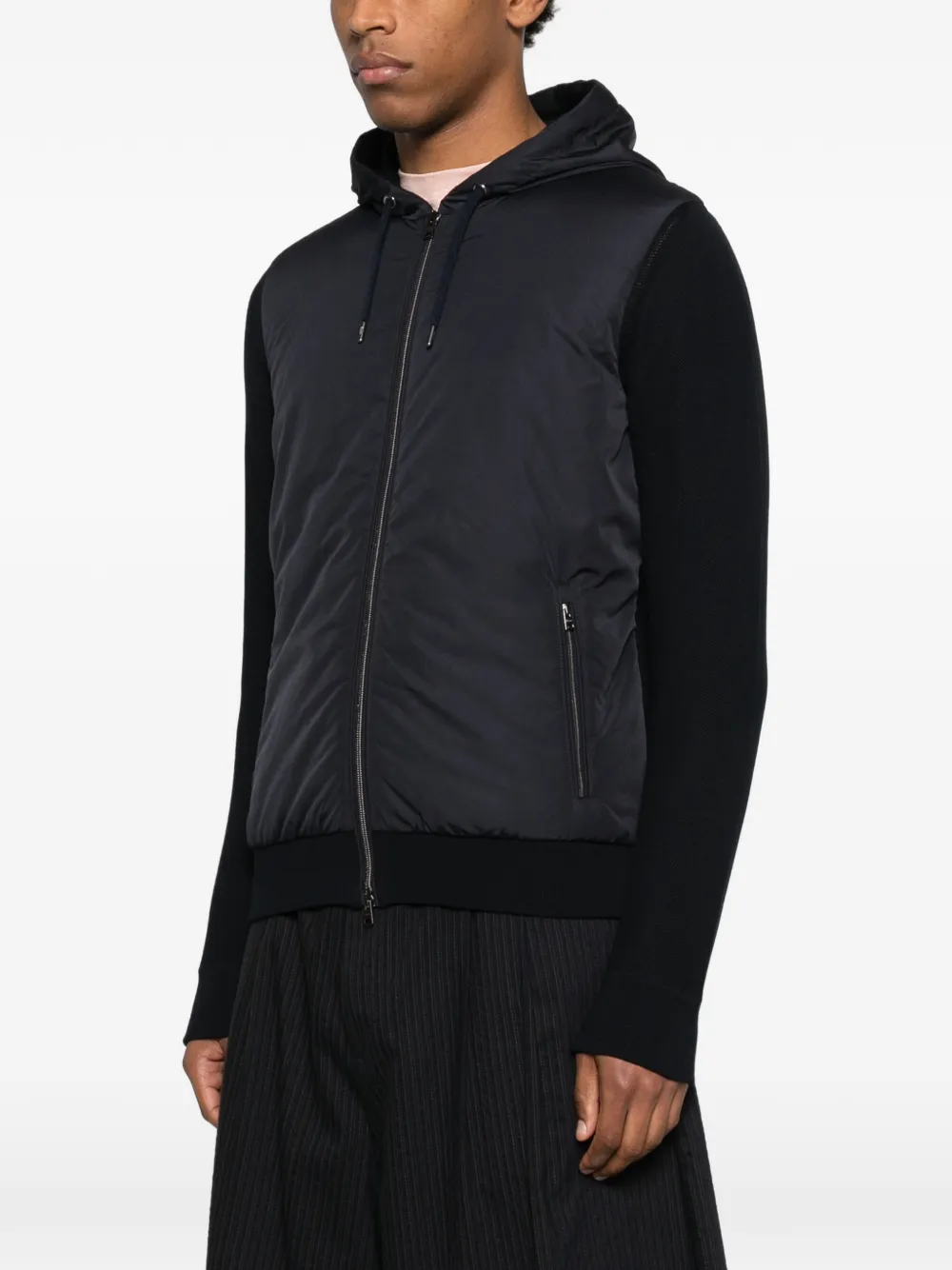  Herno Hooded Zip Jacket - Black 