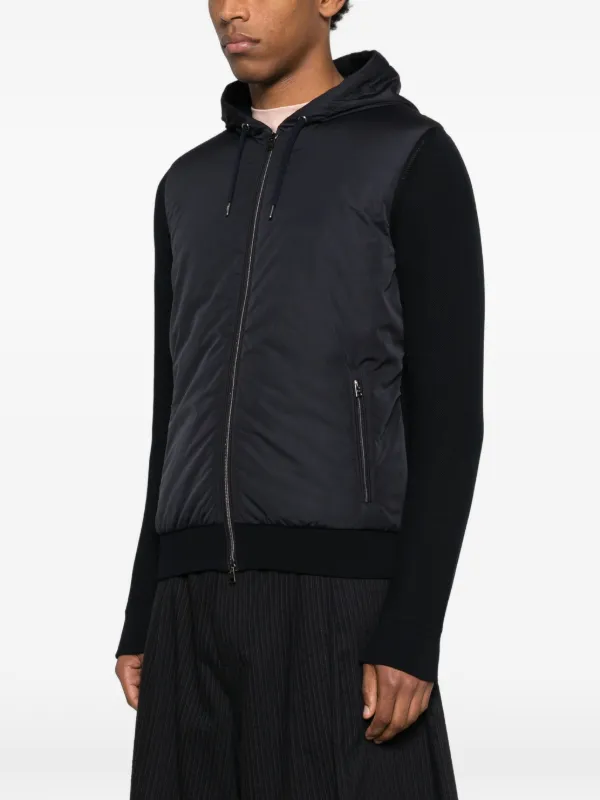 Herno Hooded Zip Jacket | Black | FARFETCH