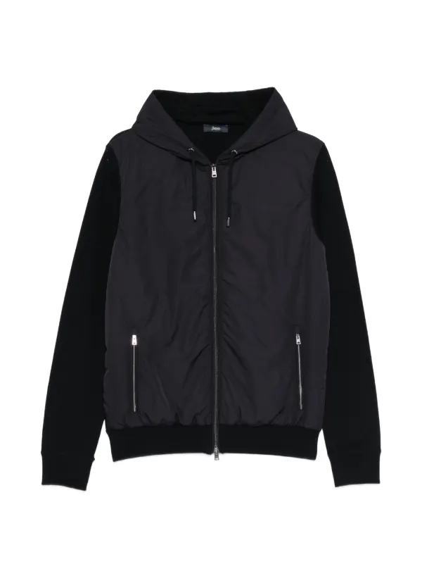 Herno Hooded Zip Jacket | Black | FARFETCH