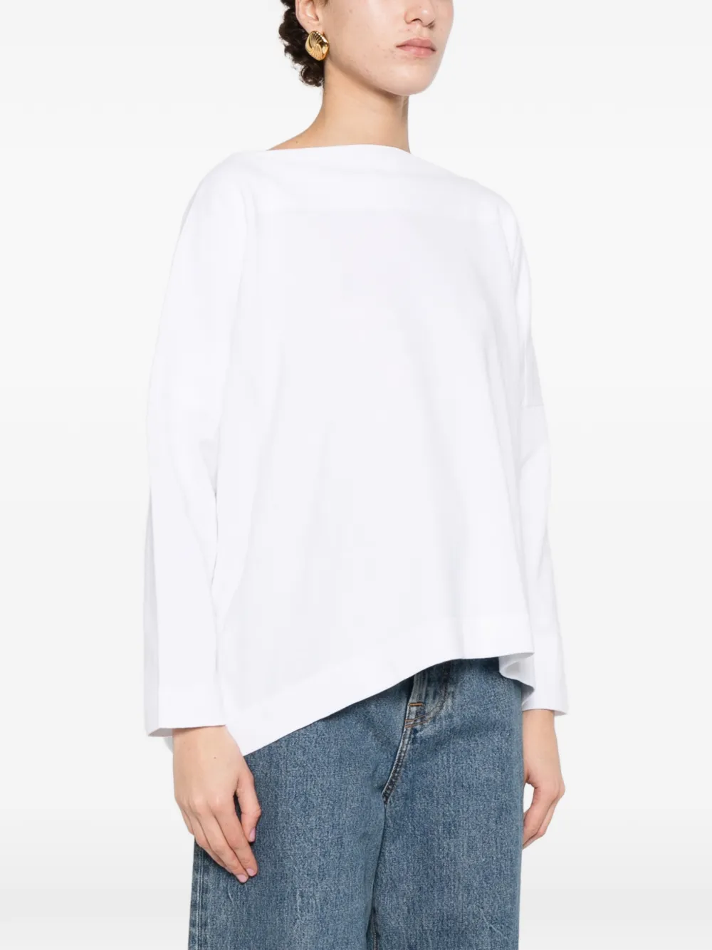  Daniela Gregis Maglione In Cotone - Bianco 