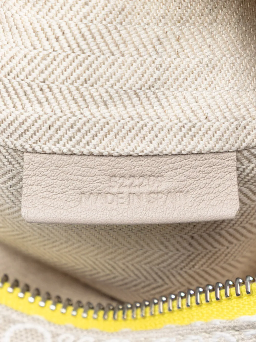 Loewe Pre-Owned 2022 Repeat Anagram Jacquard And Leather Oblong