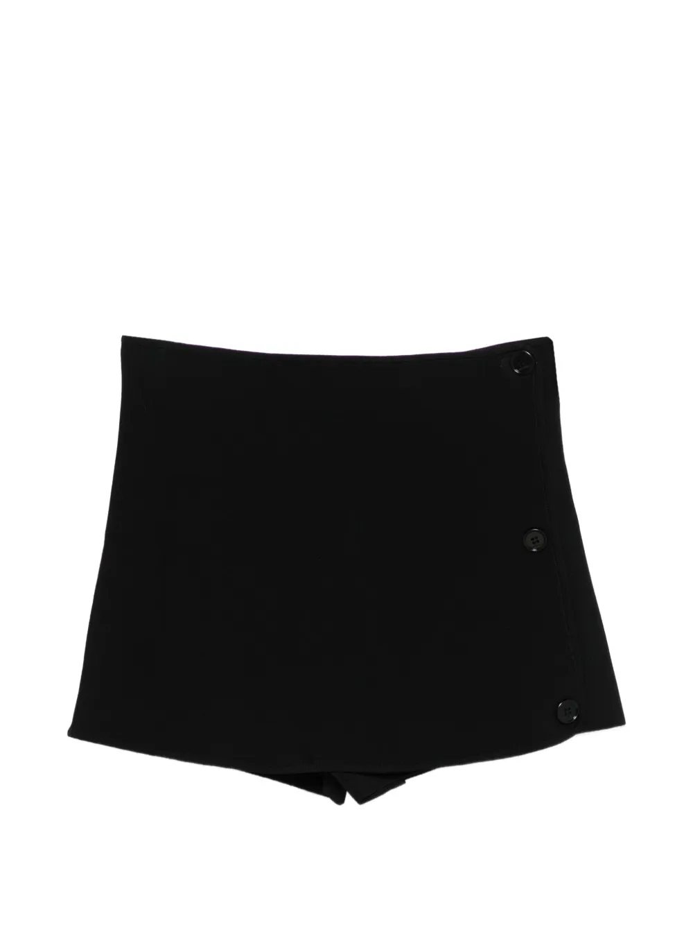 Courrèges logo-embroiderd shorts - Nero