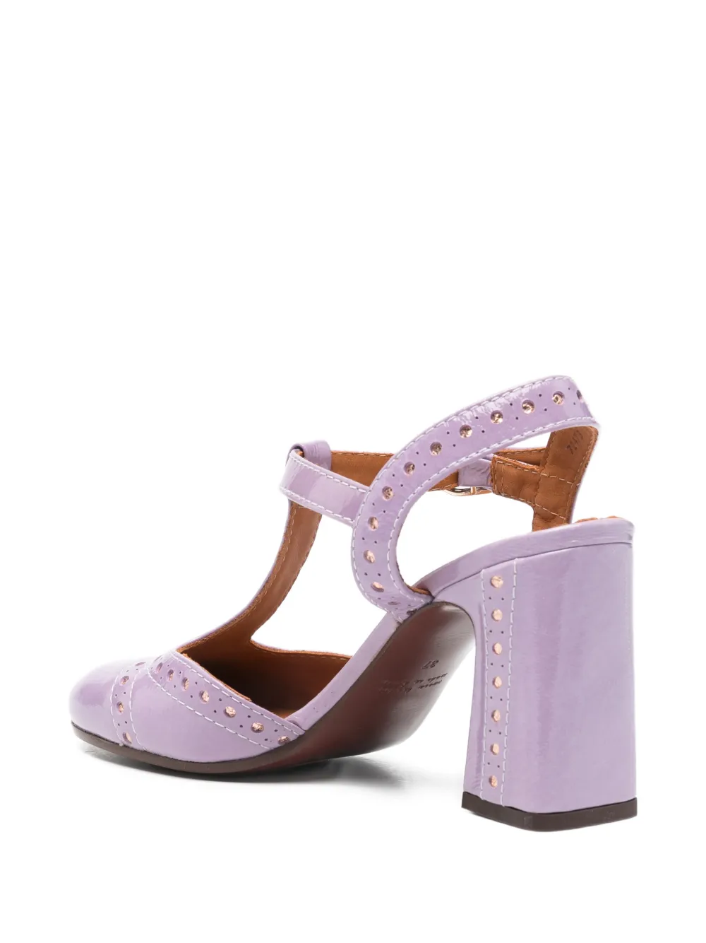 Chie Mihara Mira T-strap Cutout Pumps - Purple 