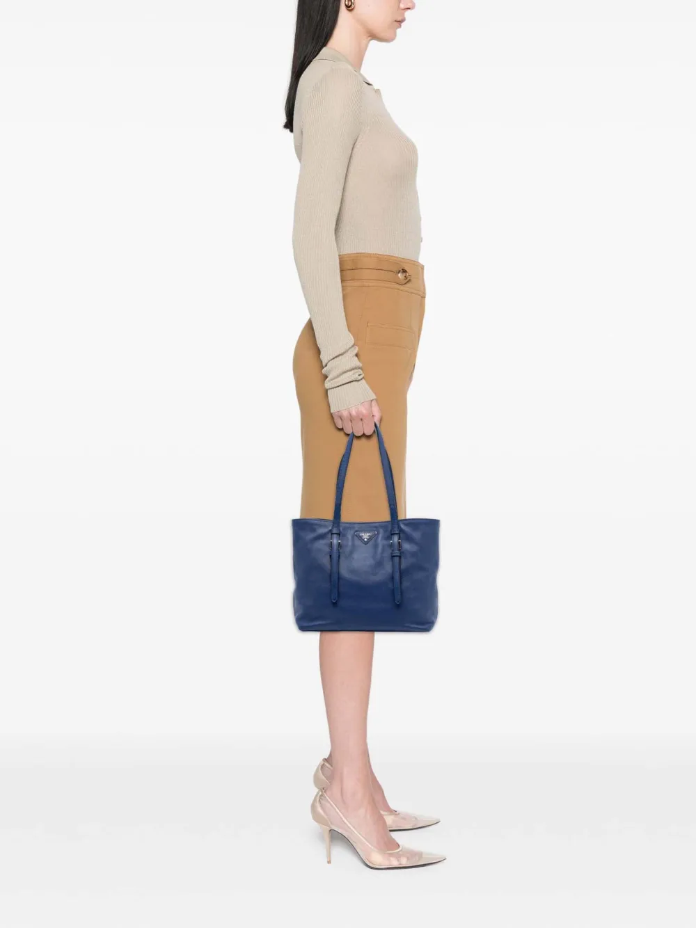 Prada Pre-Owned 2000-2025 サフィアーノ ソフト ショッピング トート