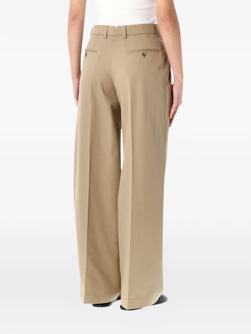 AMI Paris Plooibroek Beige