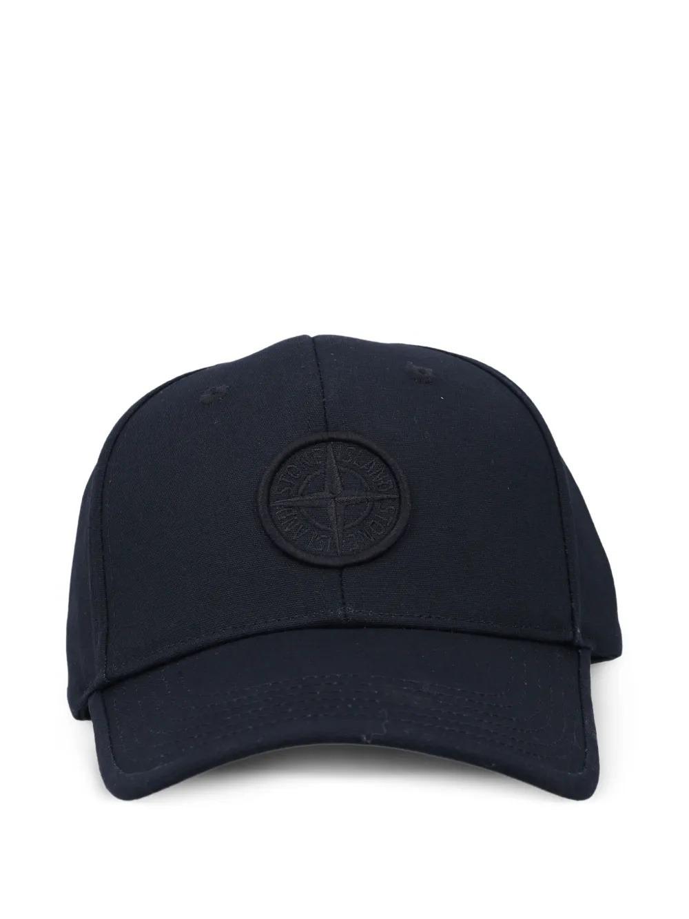 Stone Island Junior logo-patch cap - Nero