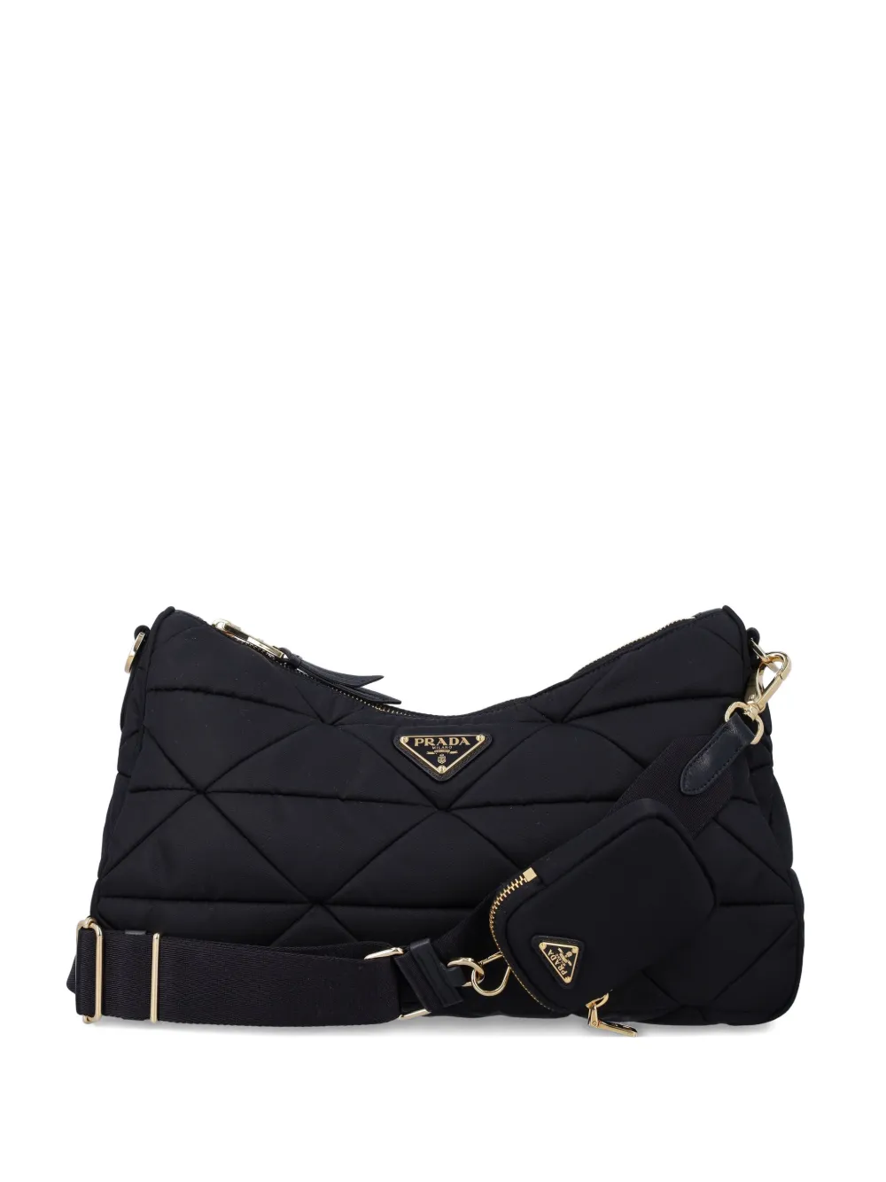 Prada large Re-Nylon shoulder bag - Nero