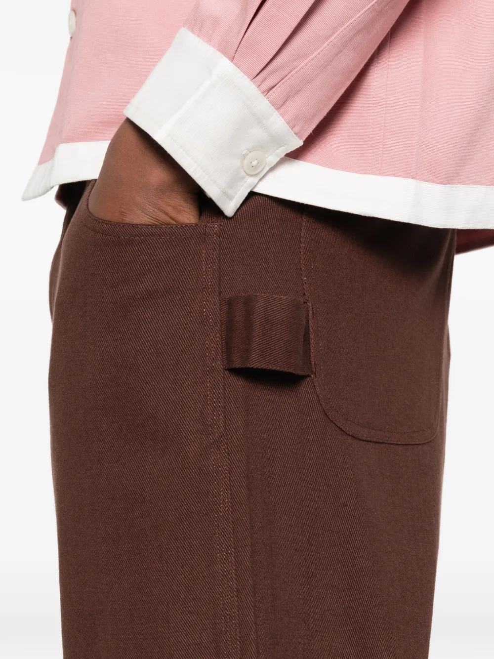 BODE Broek met patch Bruin