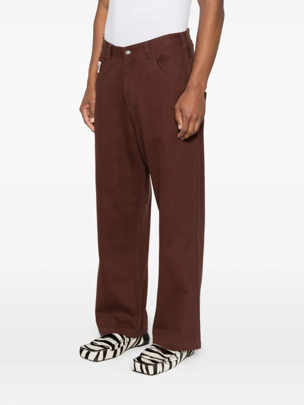BODE Broek met patch Bruin