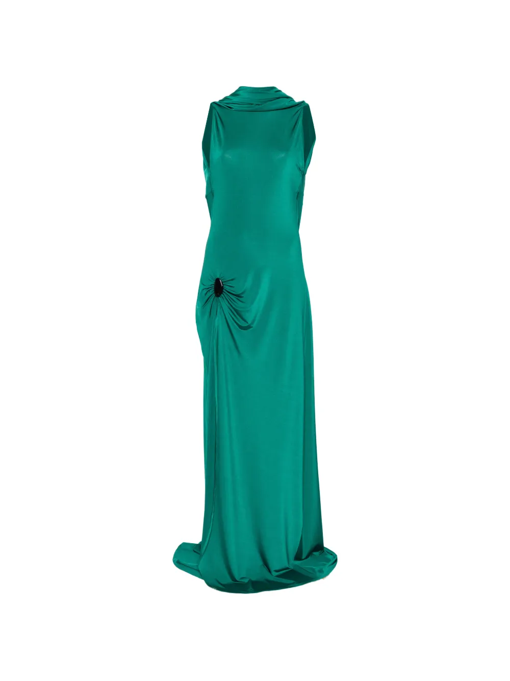 Raquel Diniz cowl detail dress - Verde