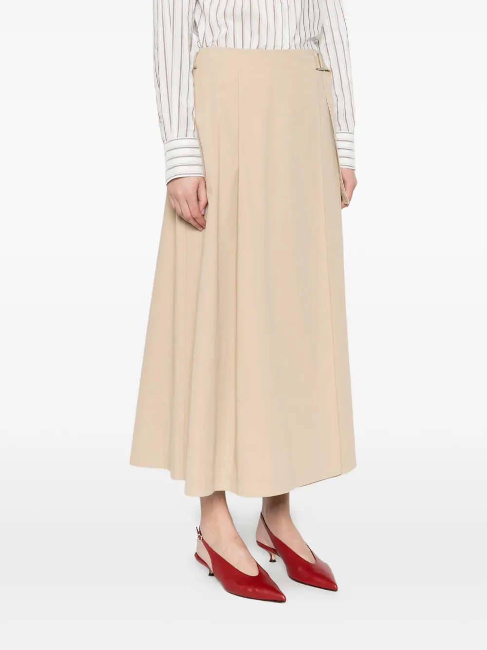 Peserico A-lijn midi-rok Beige