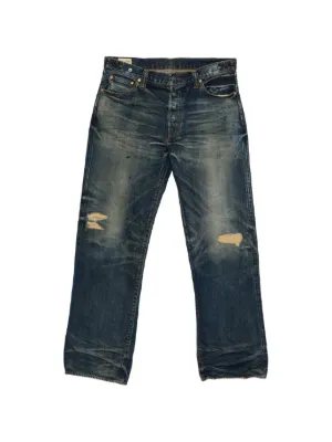 VETEMENTS ダメージ ジーンズ | ブルー | FARFETCH JP