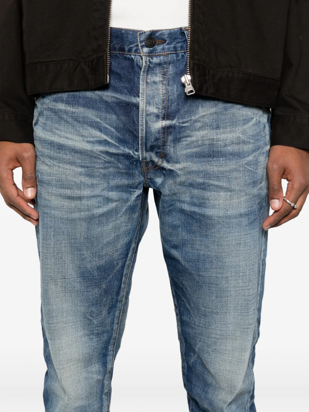 Mastercraft Union Bowie jeans met knopen Blauw