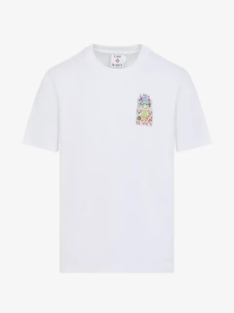 Casablanca Tennis Landscape print T-shirt