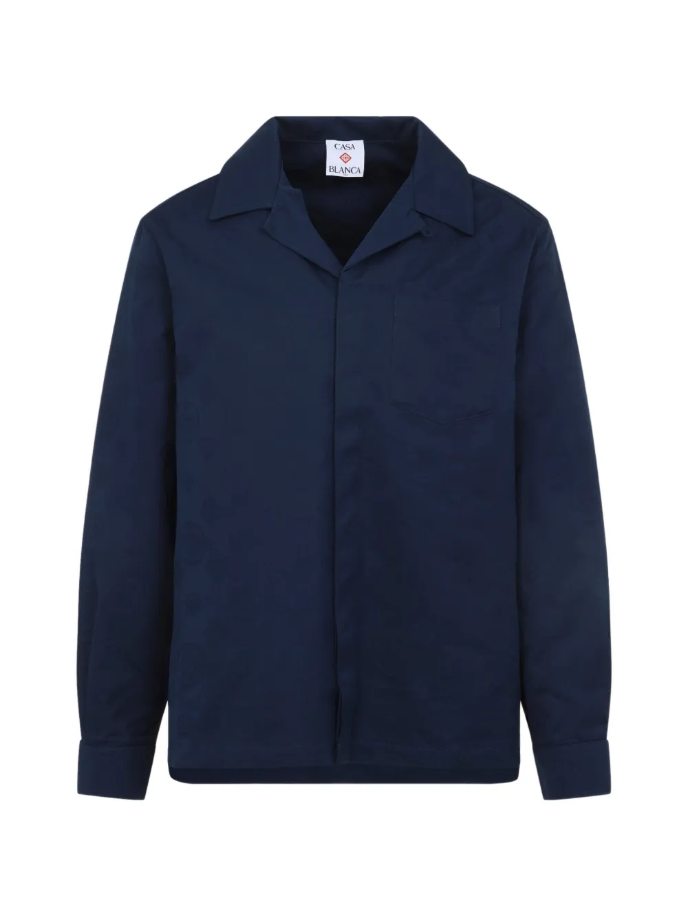 Casablanca monogram pocket shirt - Blu