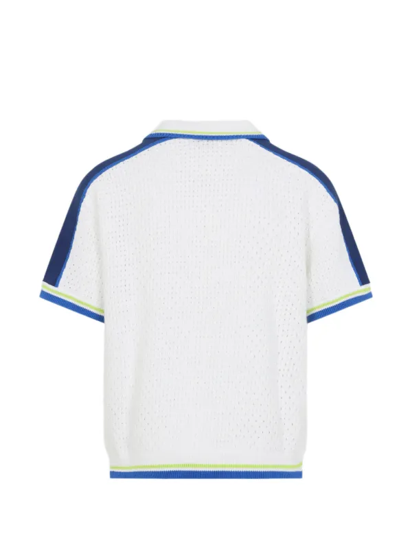 Casablanca logo-embroidered Shirt | White | FARFETCH OM