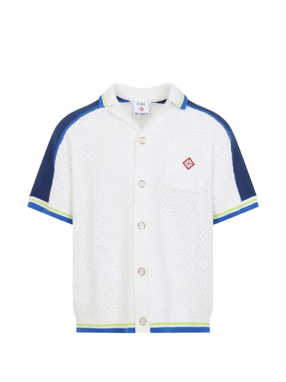 Casablanca logo-embroidered shirt - Bianco
