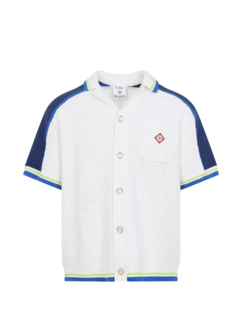Casablanca logo-embroidered shirt