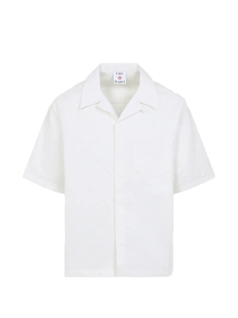 Casablanca monogram short-sleeve shirt - Bianco
