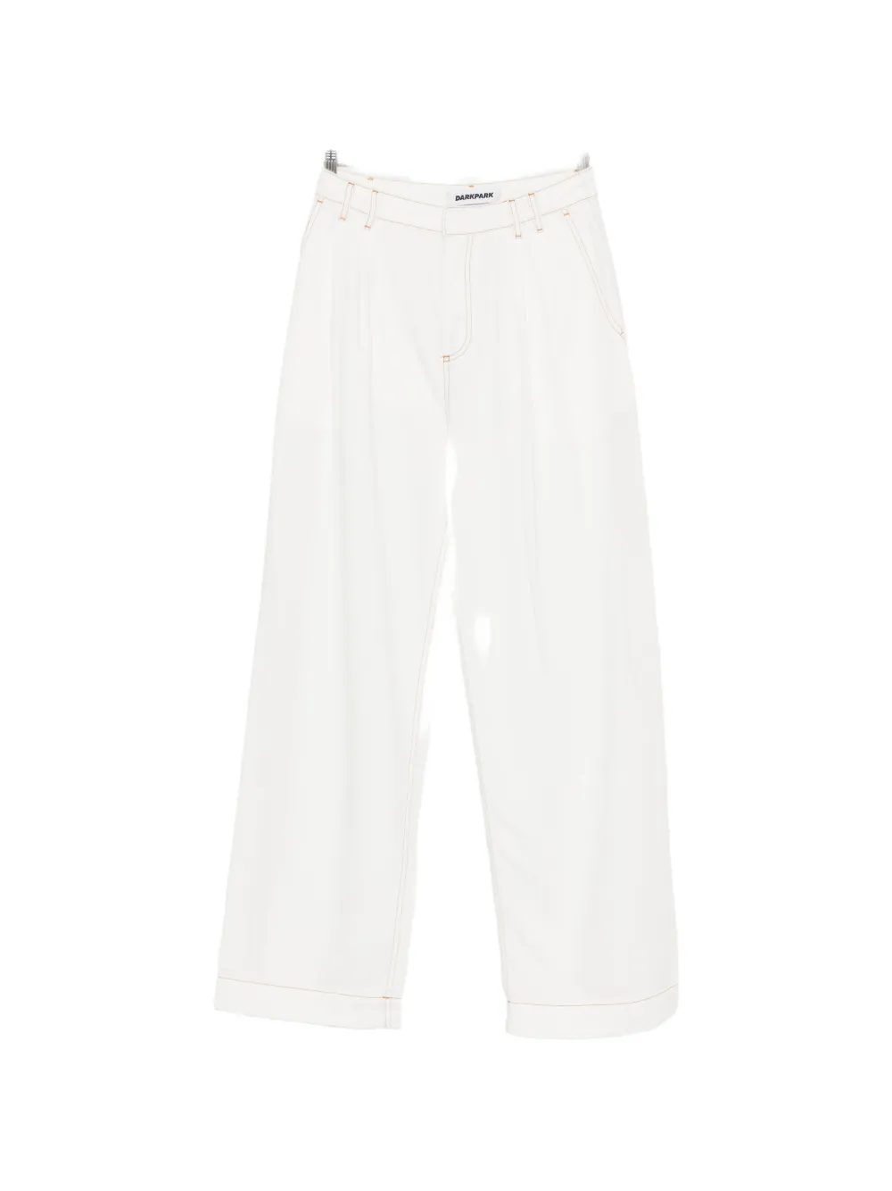 DARKPARK contrast stitch trousers - Bianco