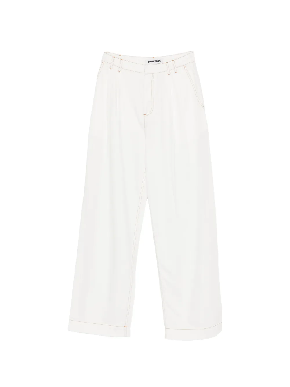 DARKPARK contrast stitch trousers - Bianco