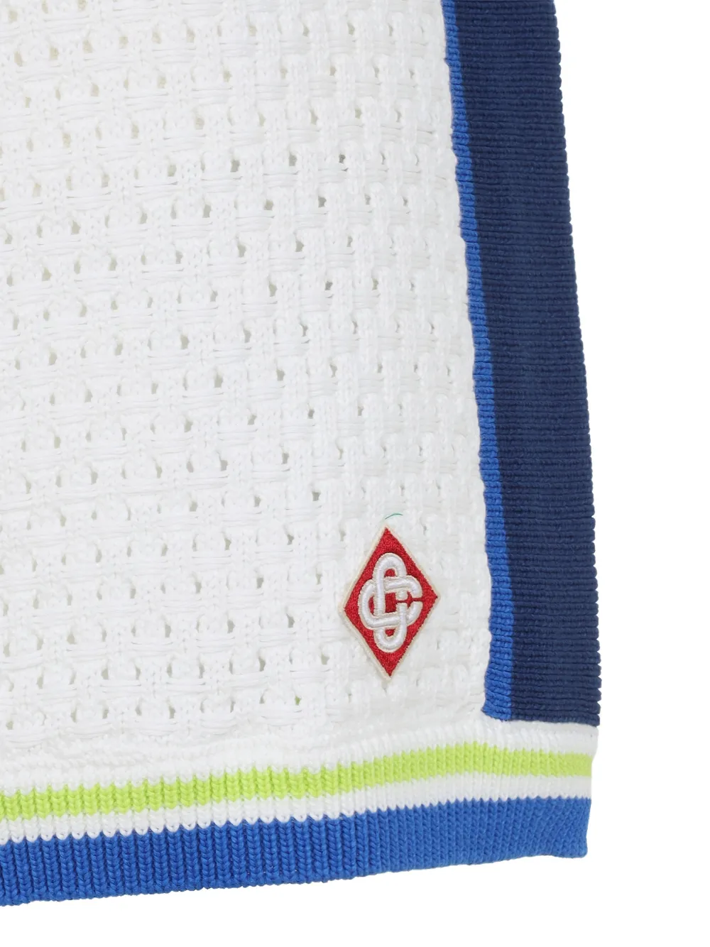 stripe logo shorts