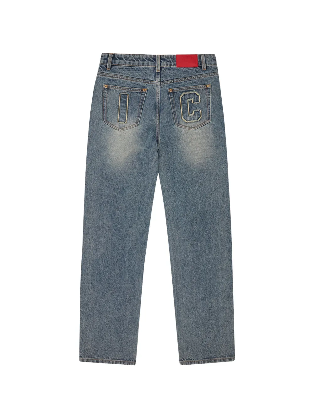  Icecream Graphic Appliqued Jeans - Blue 