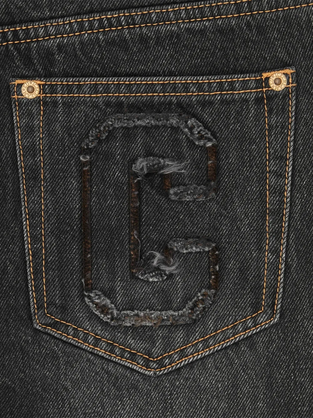  Icecream Washed Graphic Jeans - Grey 