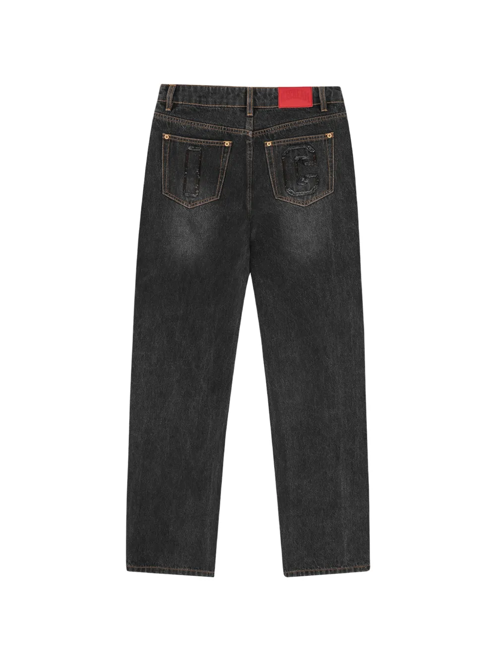  Icecream Washed Graphic Jeans - Grey 