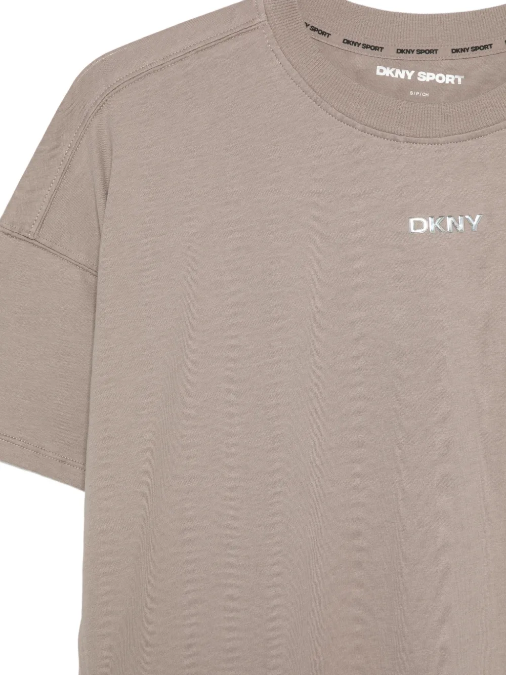 DKNY T-shirt met logoprint Groen