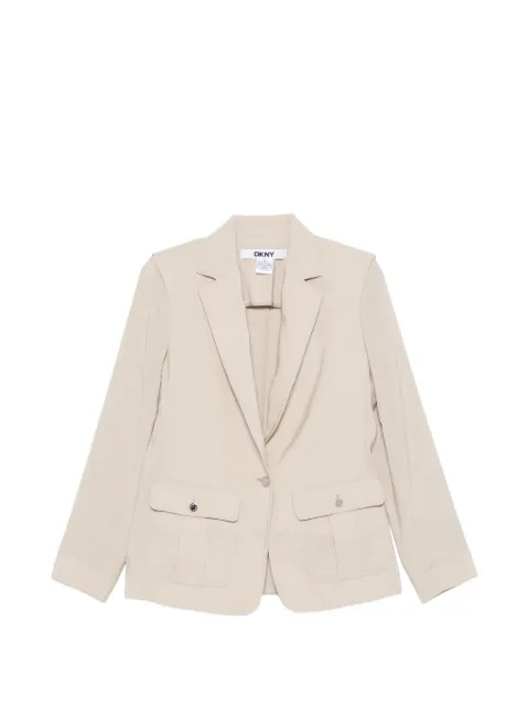 DKNY flap-pocket single-breasted blazer
